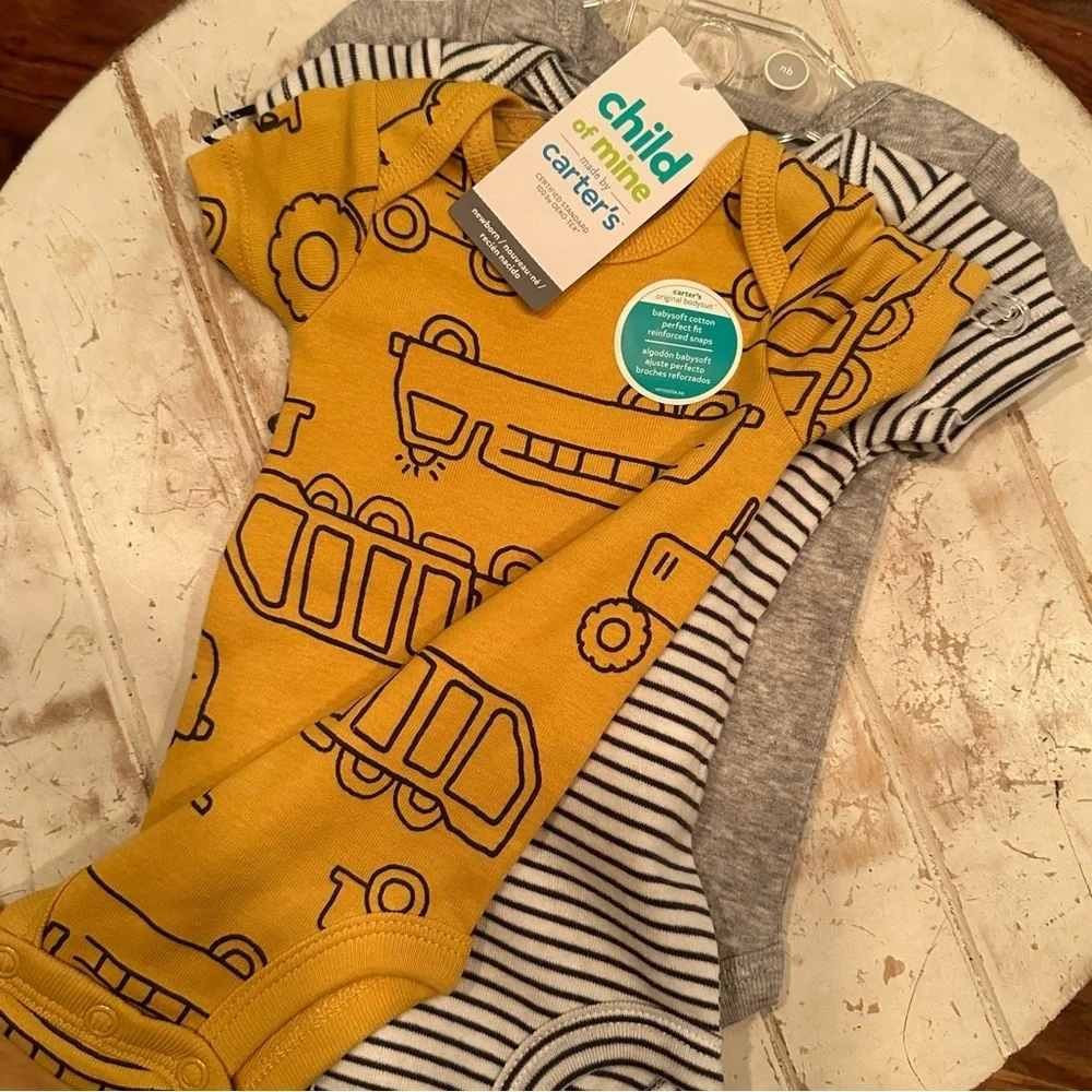 New Child of Mine Onesie, Bibs & Socks Set
